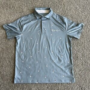 Barstool sports all over print Snowmen short sleeve golf polo shirt‎ Small Men
